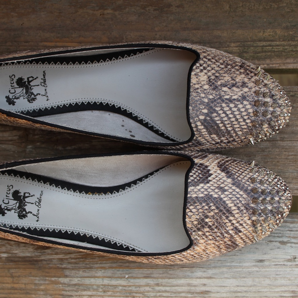 Sam Edelman Circus Python Print Leather Flat 8 - image 7